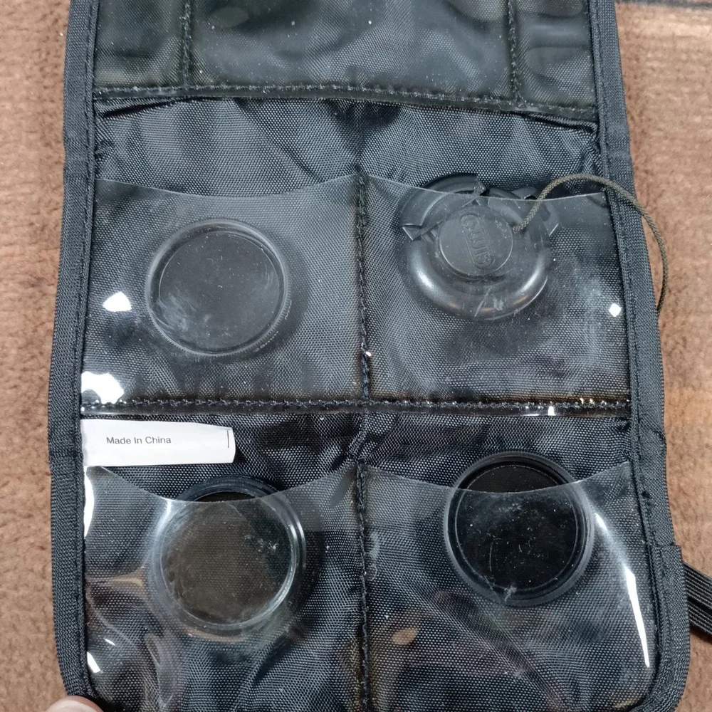 Nikon Millennium Lens Filter Pouch Case Holder with 4 Slots Black
